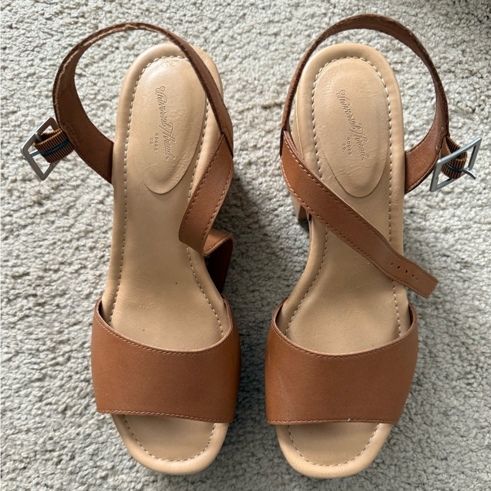 Universal Thread Tan Wedge Sandals